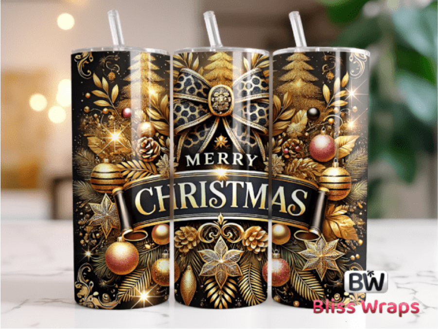 Merry Christmas in Gold & Black!!