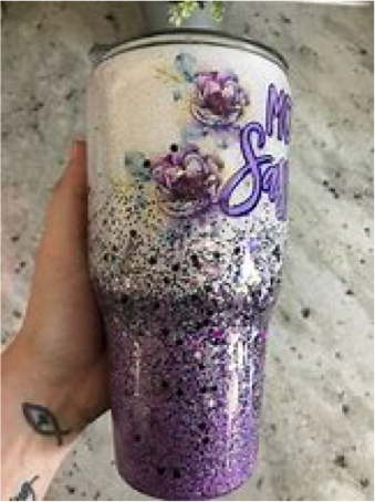 3D Printed * Acrylic Water Bottles Tumblers Vacuum Flask