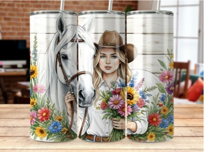 Cow Girl and Her Flowers!!!