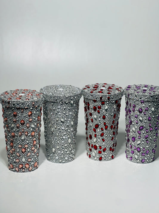 New!! 17oz Rhinostone Glitter Crystal Insulated Water Bottles