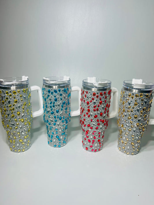 New !!   Luxury Edition 40oz Rhinestone Glitter Crystal Tumbler