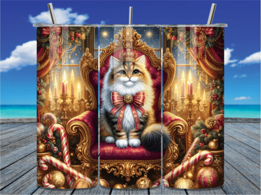 Christmas Cat Throne !!