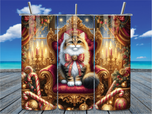 Christmas Cat Throne !!