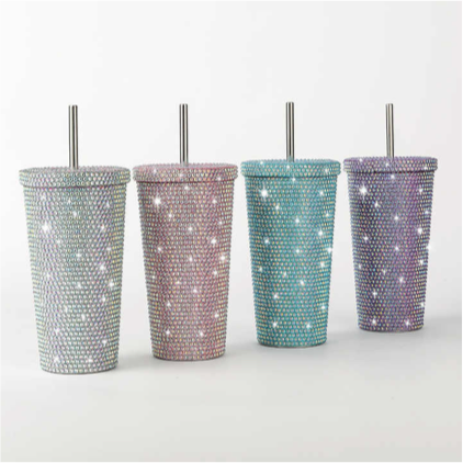 Rhinestone Bling Coffee Gift Drink Tumbler