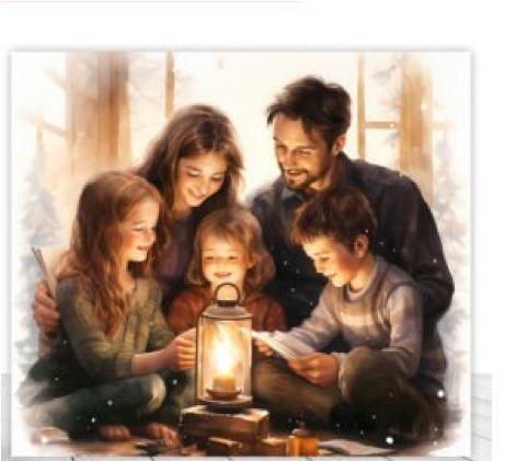 Family Reading Together