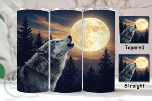 Wolf and Moon